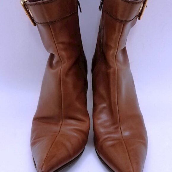 Prada Leather Ankle Boots with Buckle - Picture 16 of 16